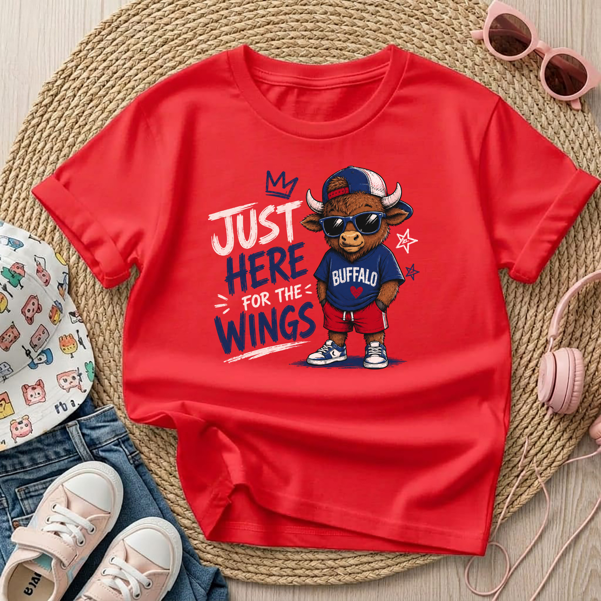 Here for the wings T-shirt