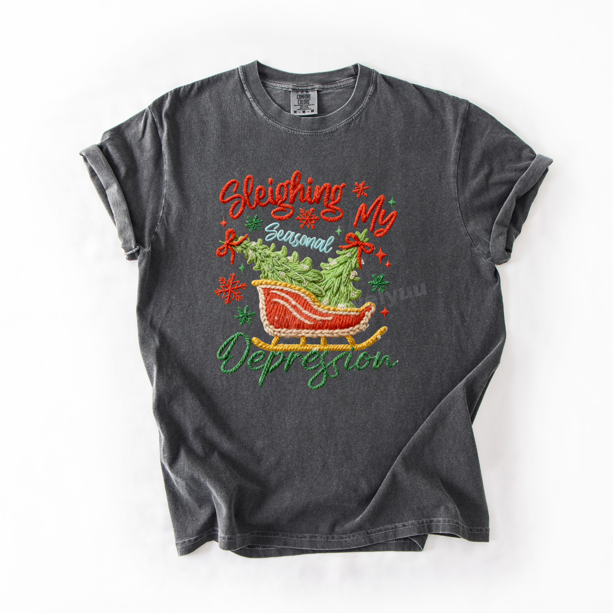 Sleighing depression T-shirt