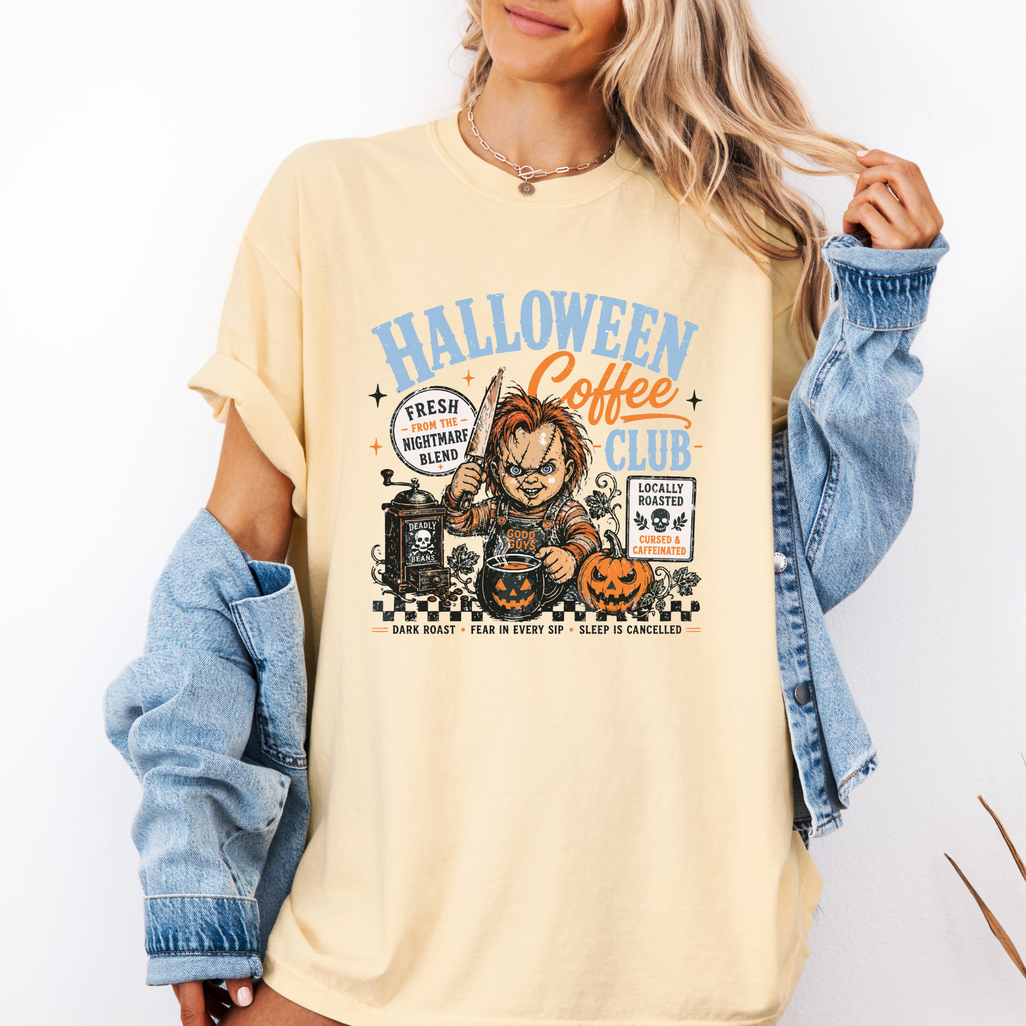 Halloween coffee club T-shirt