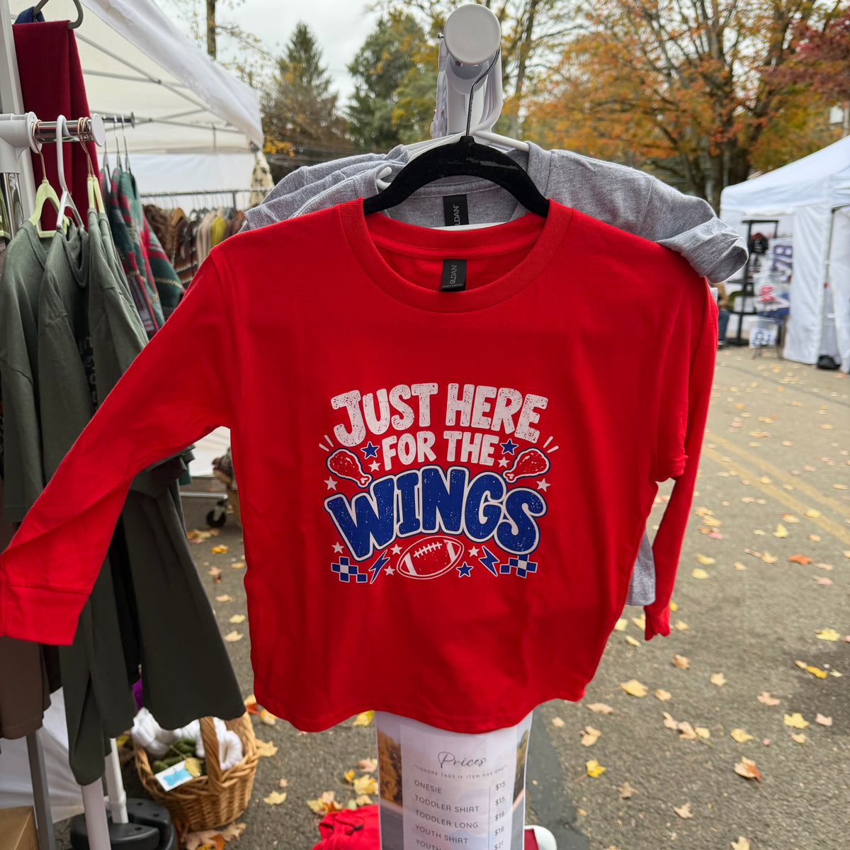Here for the wings long sleeve