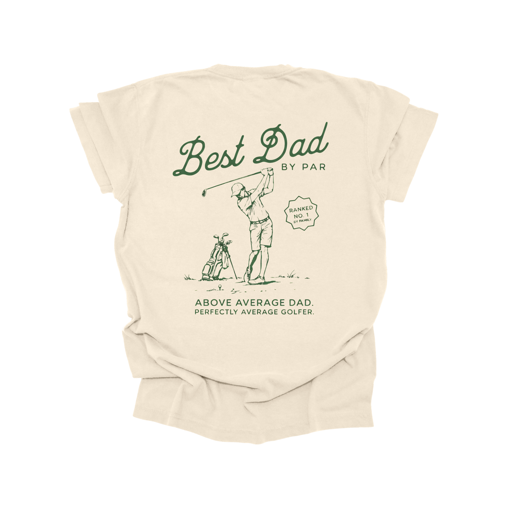 Best dad by par T-shirt