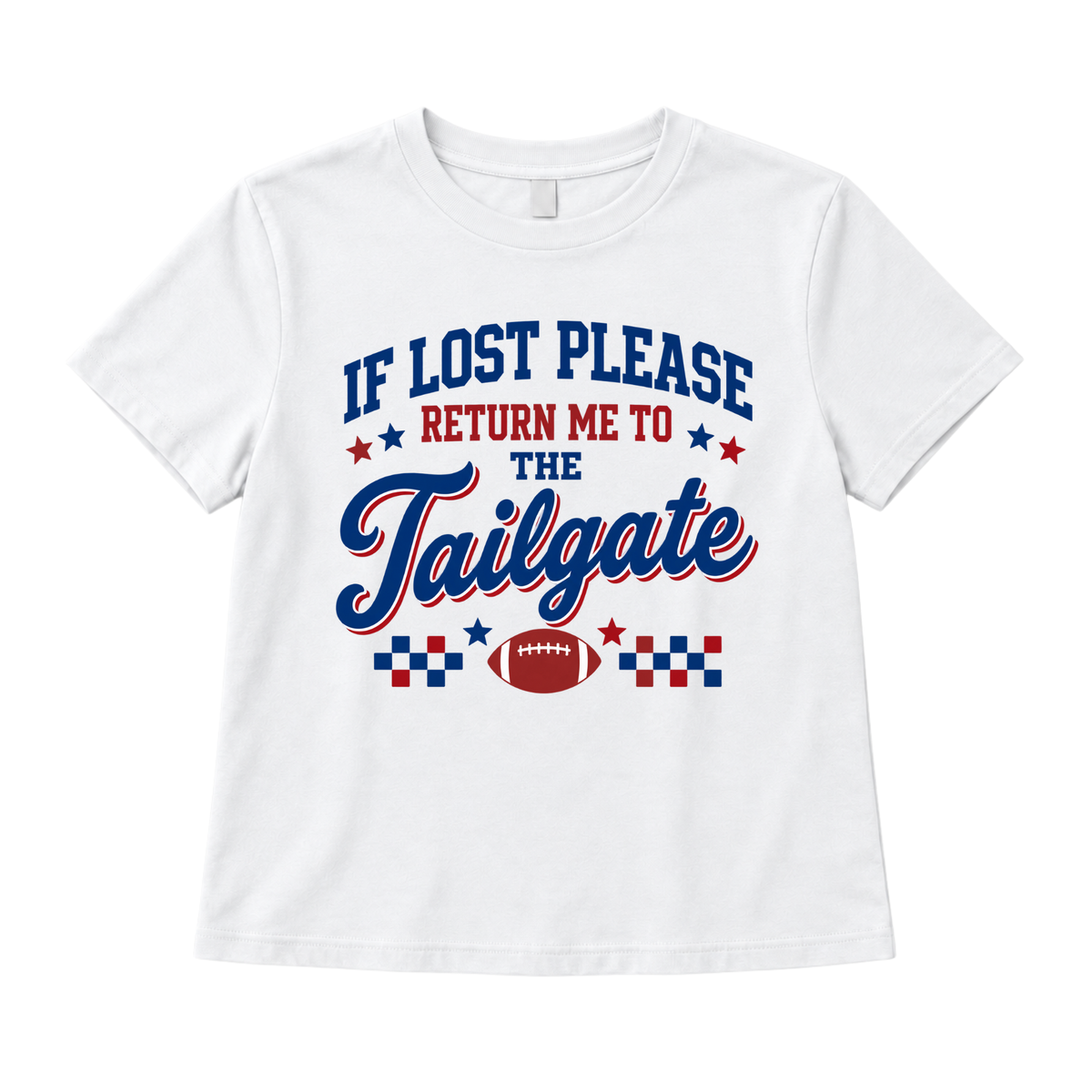 If lost please return to tailgate MID TEE