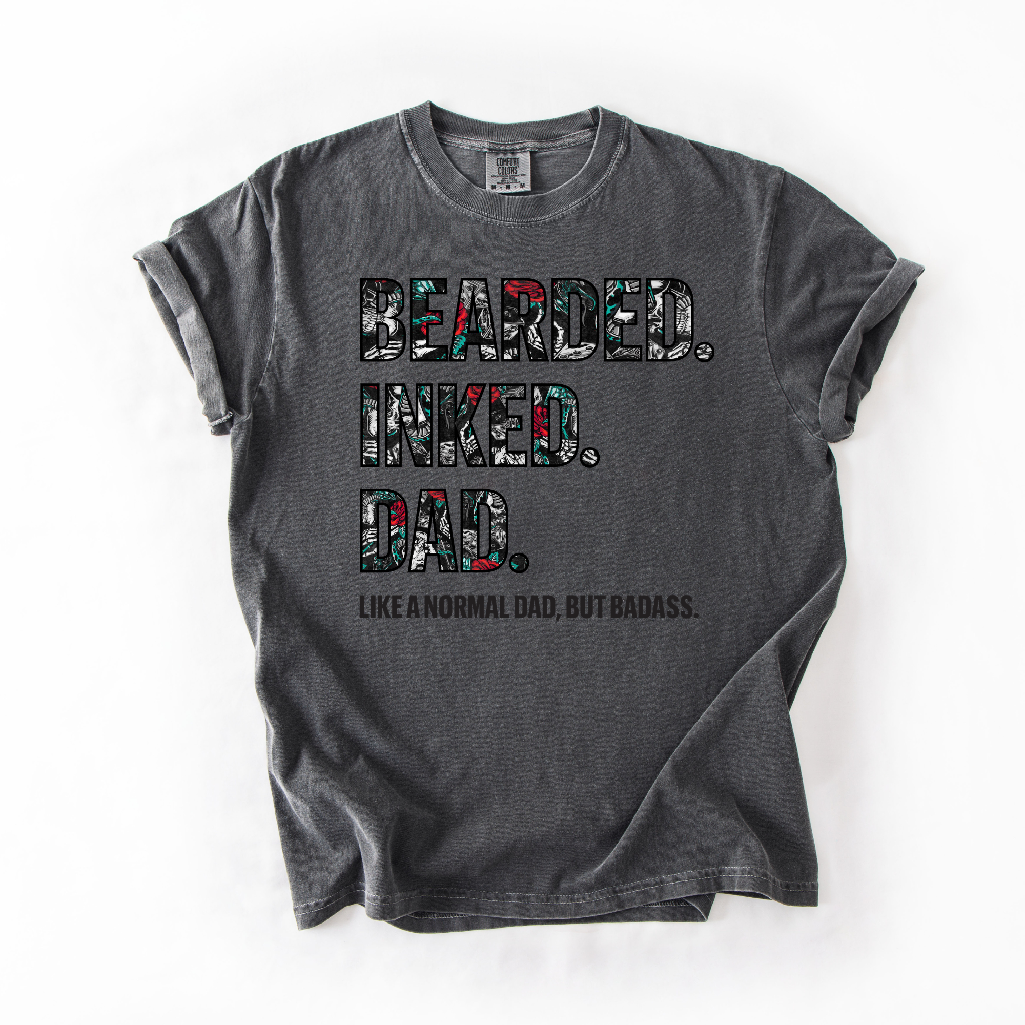 Bearded inked dad T-shirt