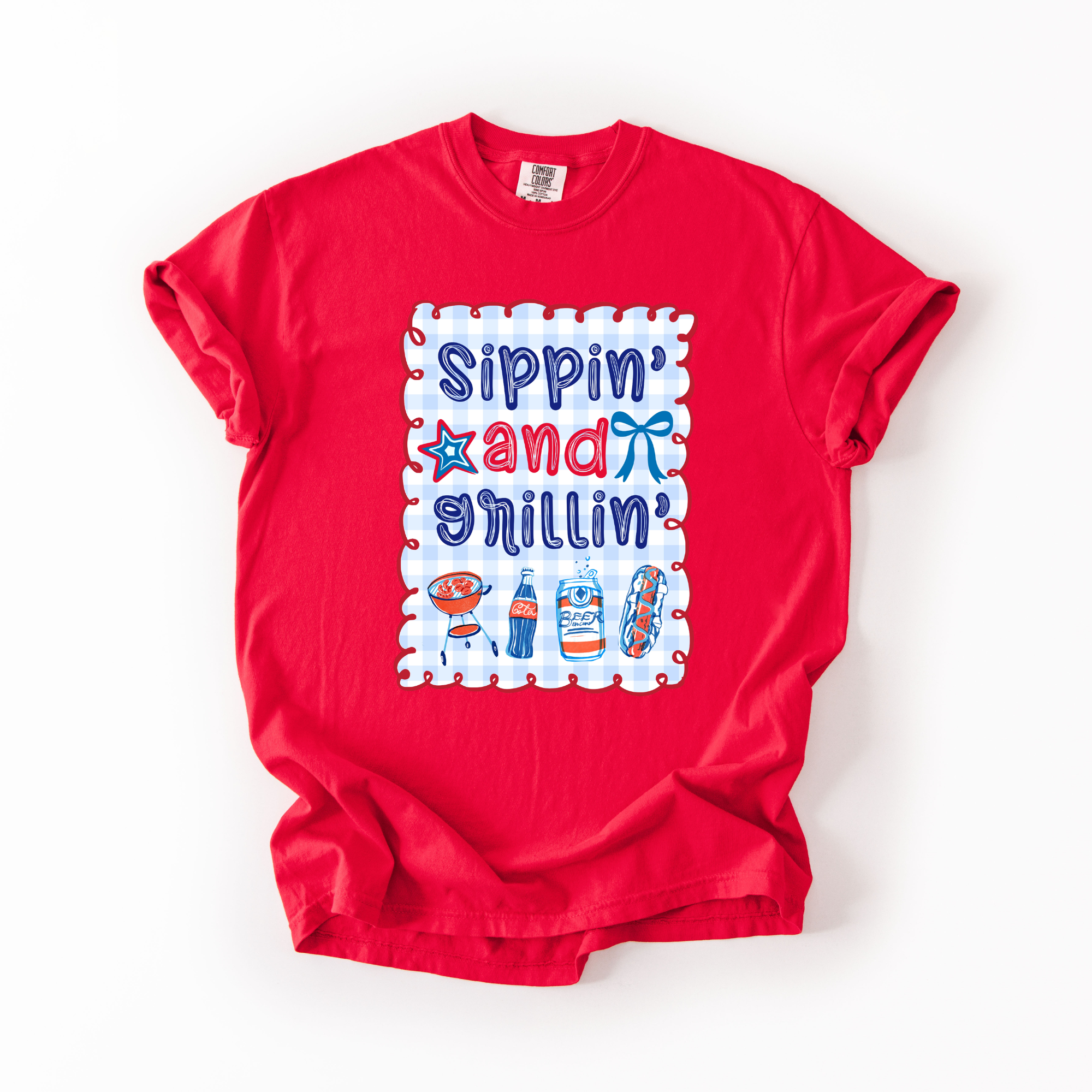 Sippin and grillin T-shirt