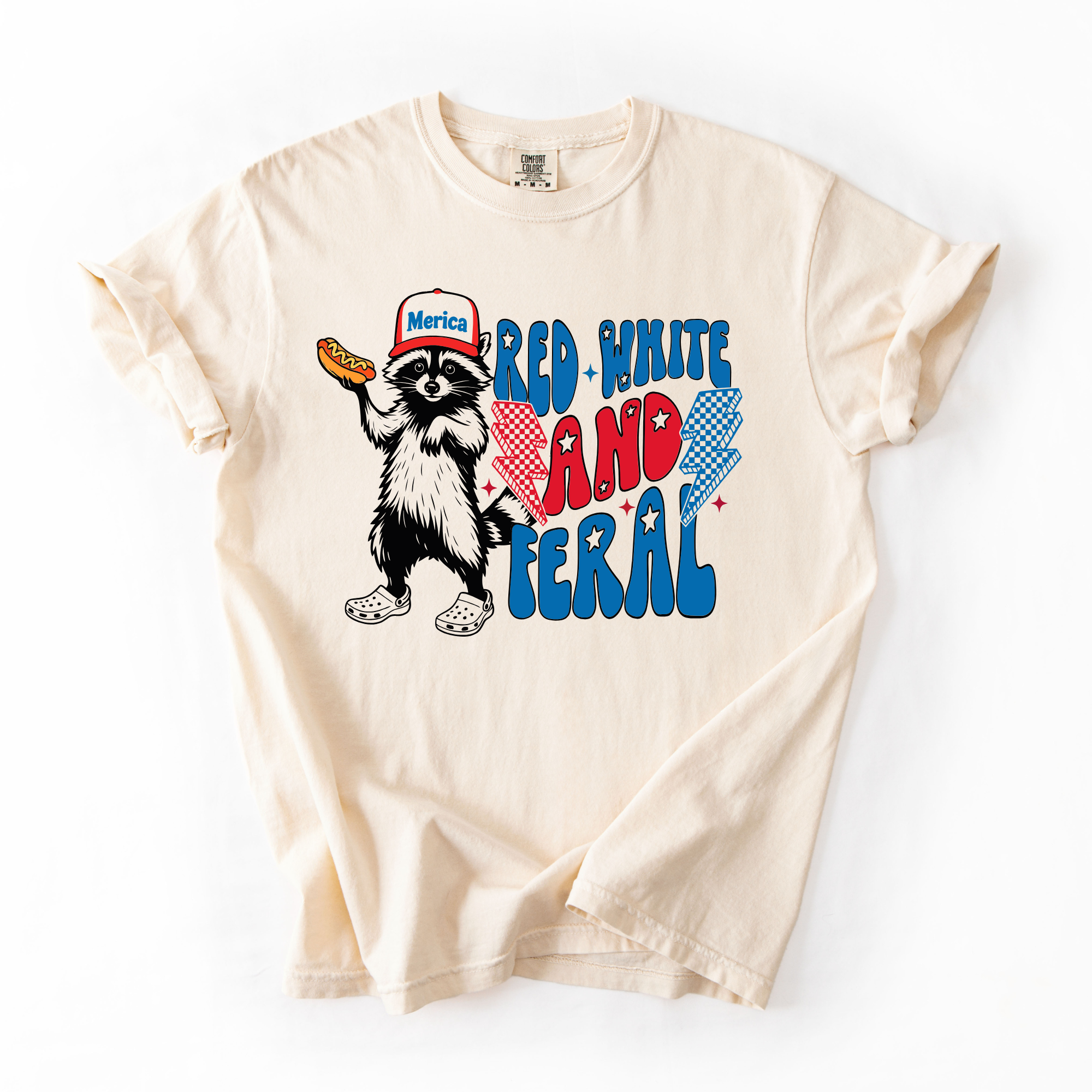 Red white and feral T-shirt