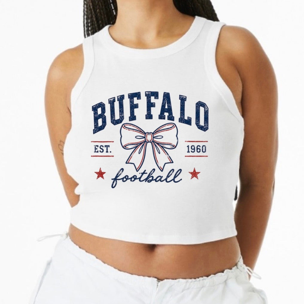 Buffalo football crop top