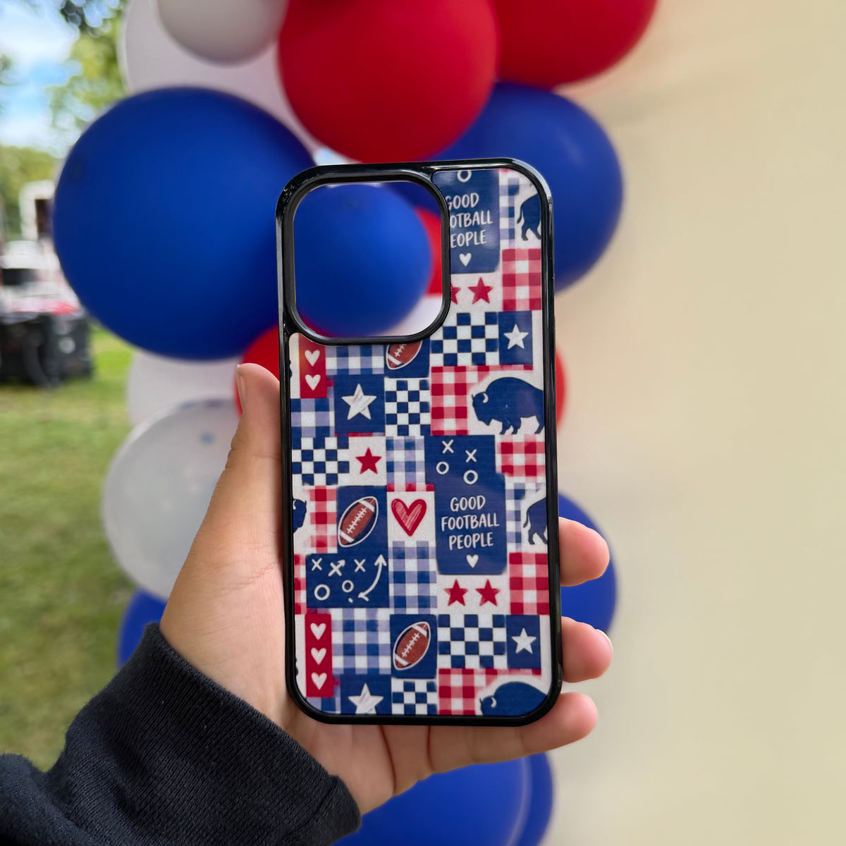Buffalo gingham phone case