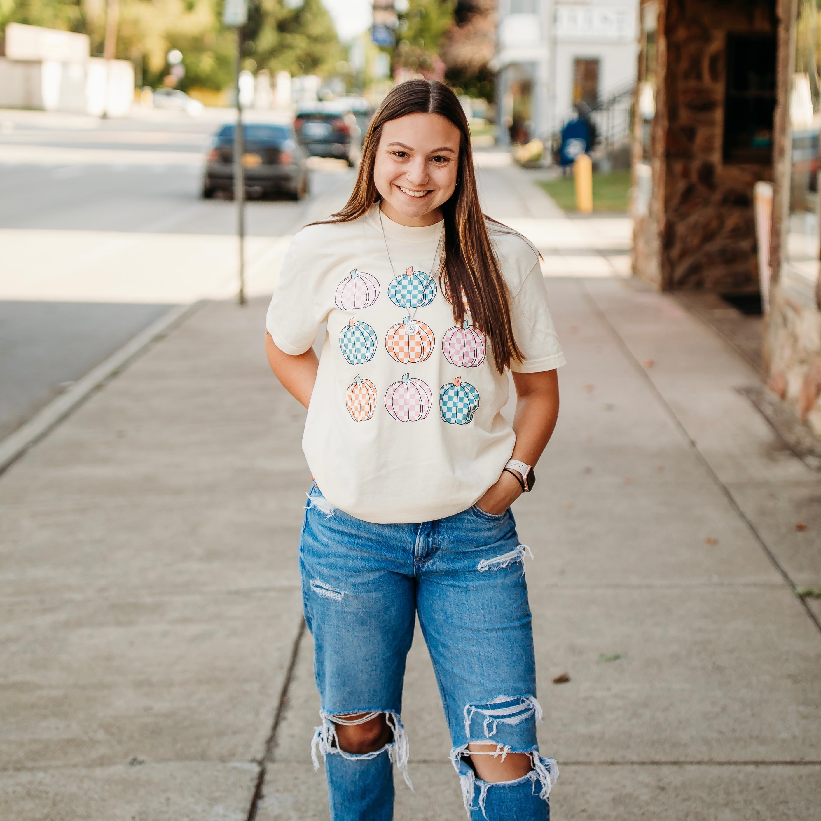 Retro pumpkin T-shirt
