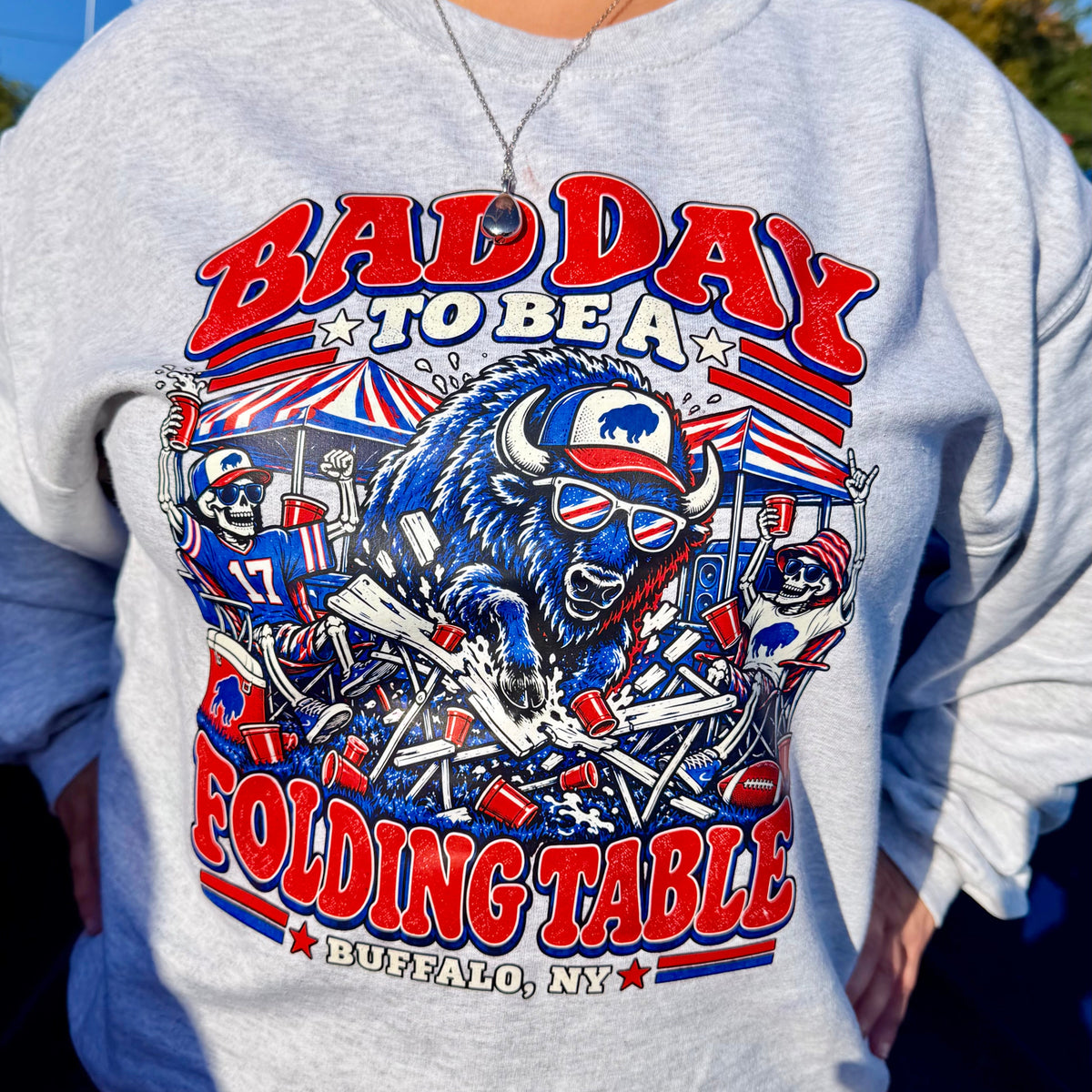 Bad day to be a folding table Crew
