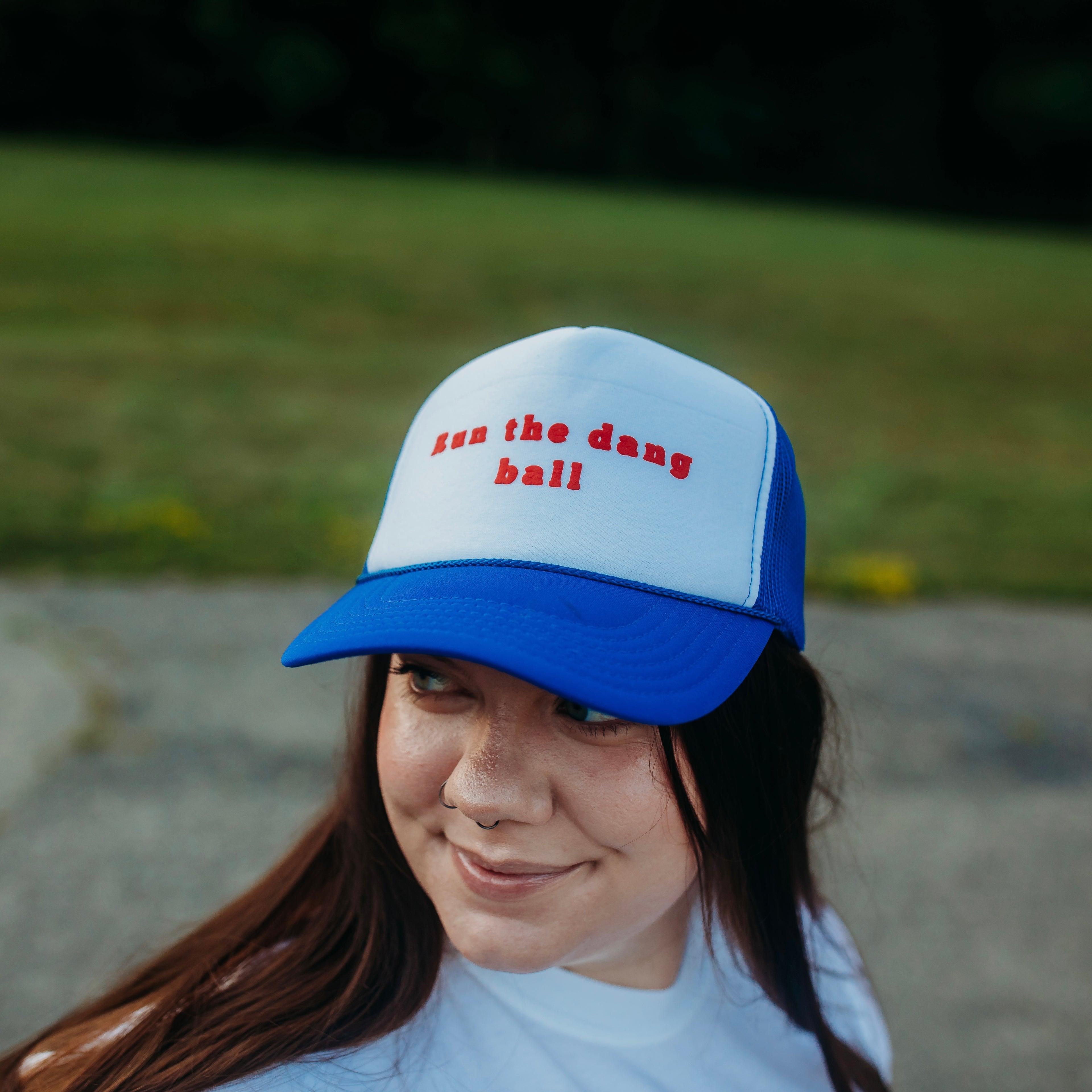 Run the dang ball hat