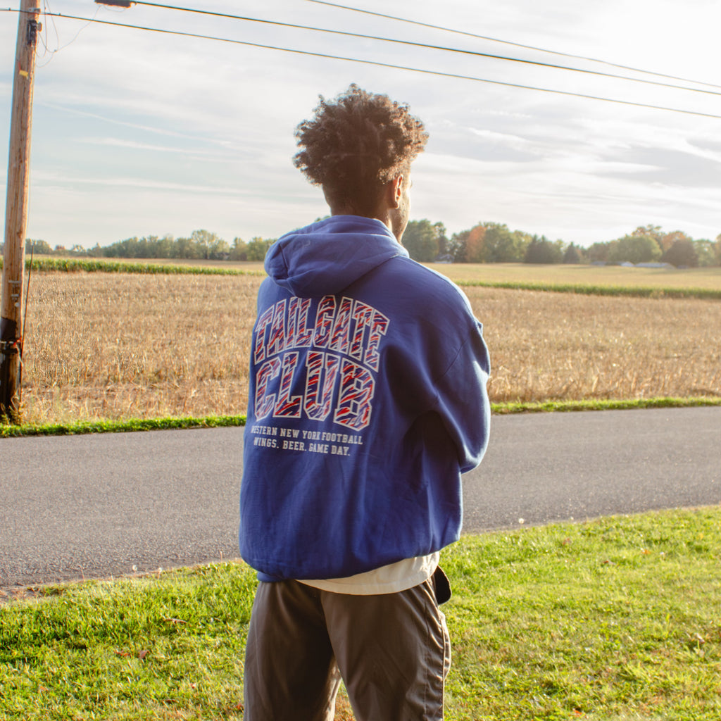 Tailgate club blue hoodie