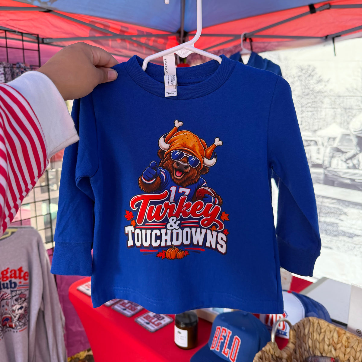 Turkey and touchdowns long sleeve