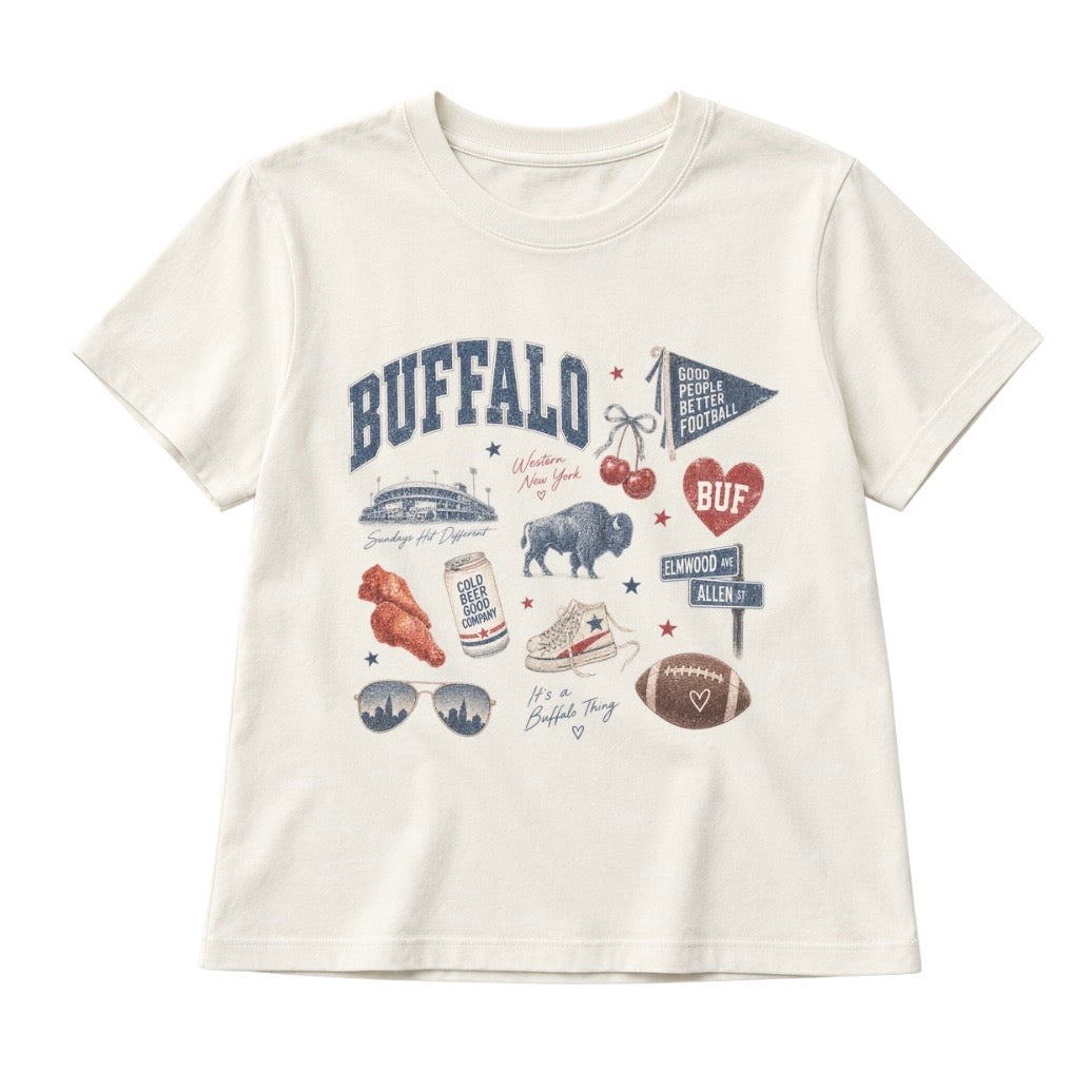 Buffalo collage MID TEE