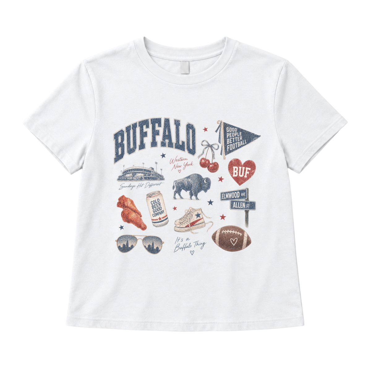 Buffalo collage MID TEE