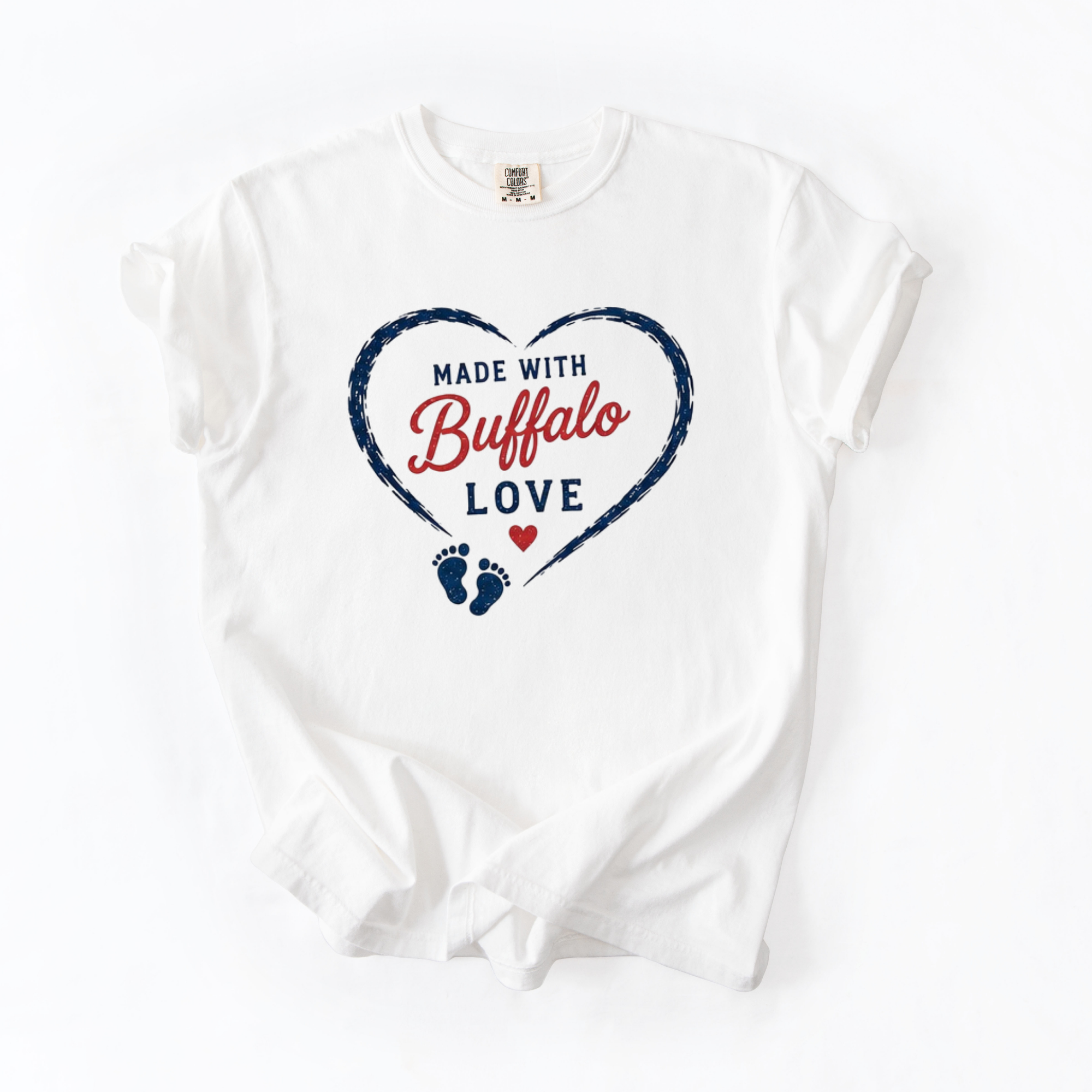Made with Buffalo love T-shirt