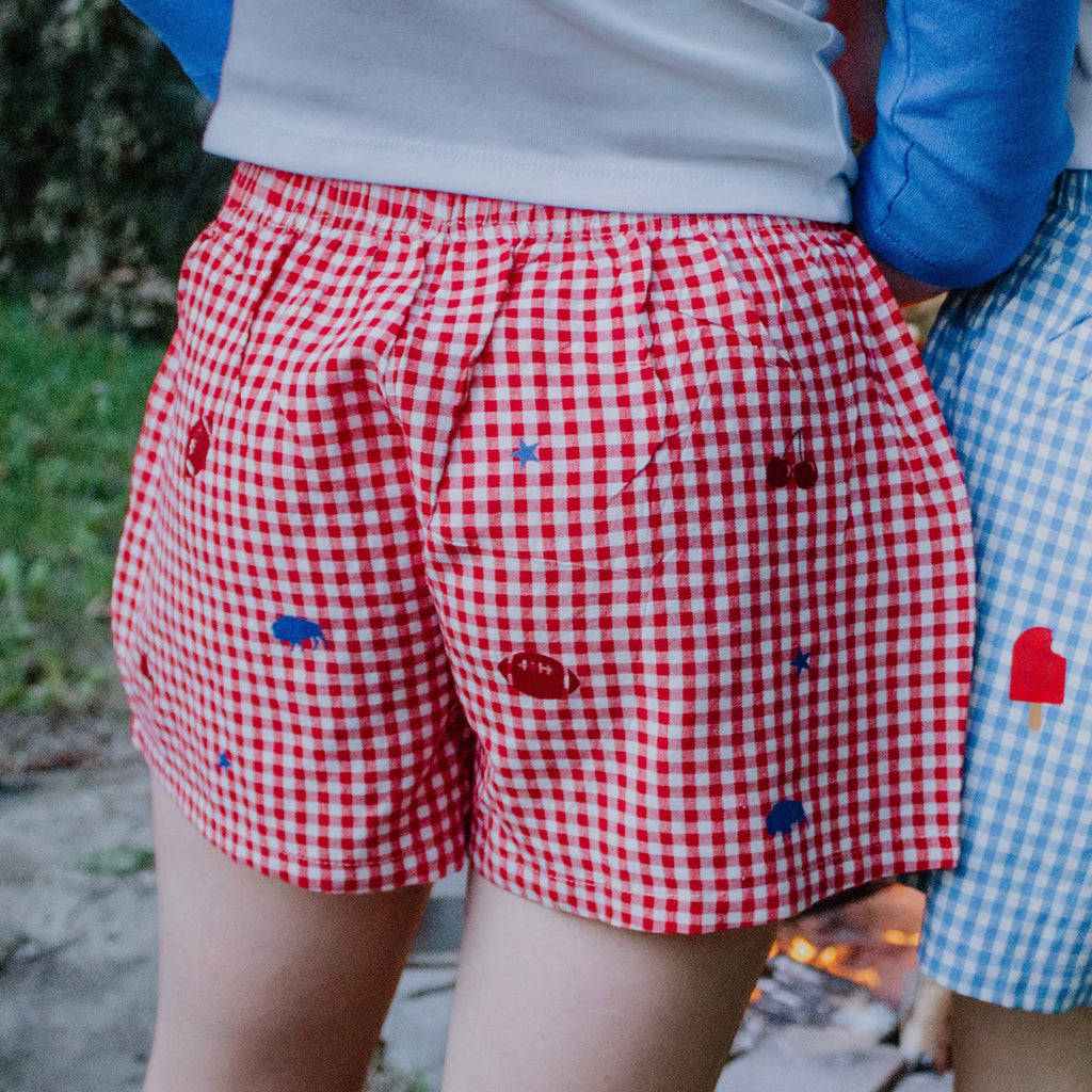 Cherry Buffalo boxer shorts