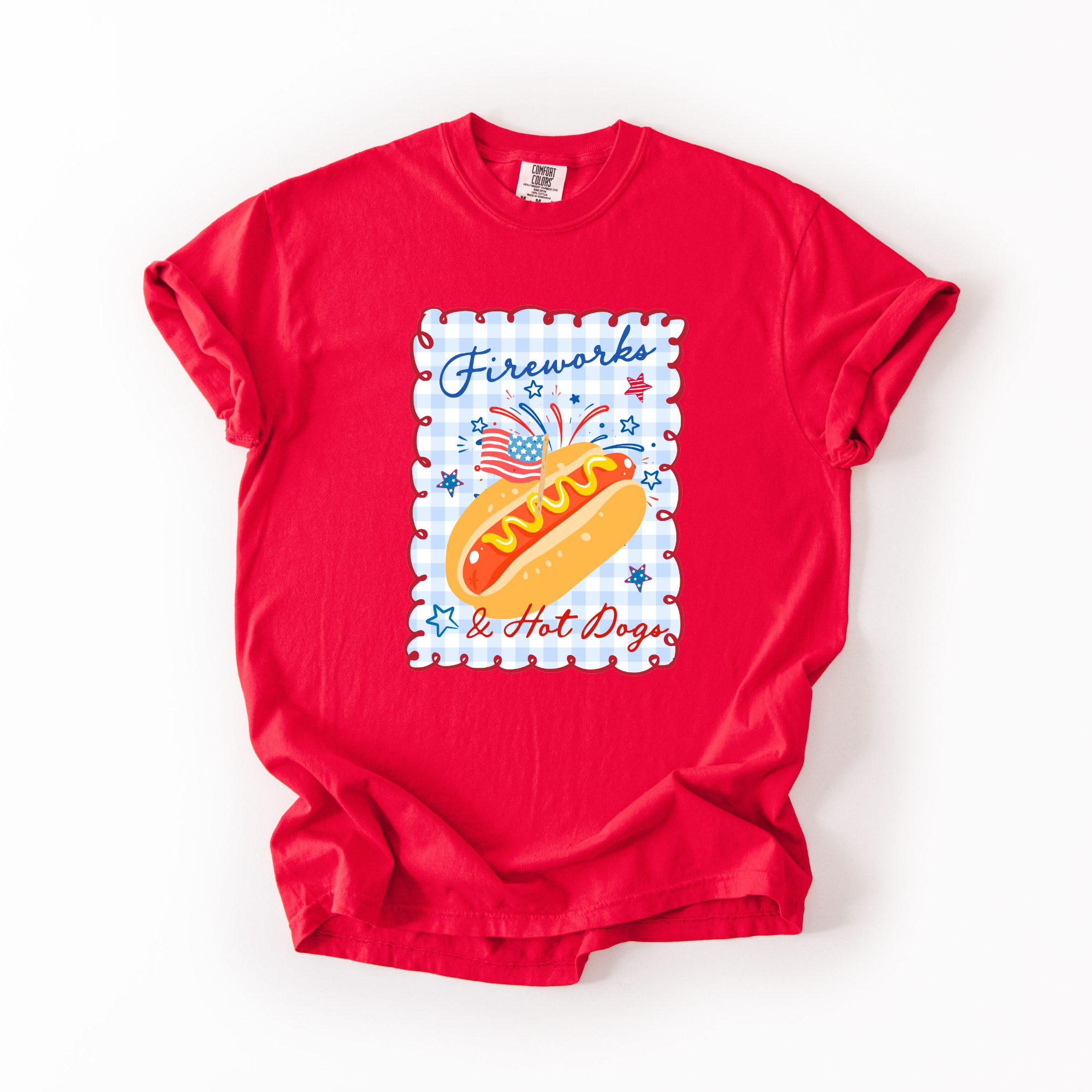 Fire works and hotdogs T-shirt