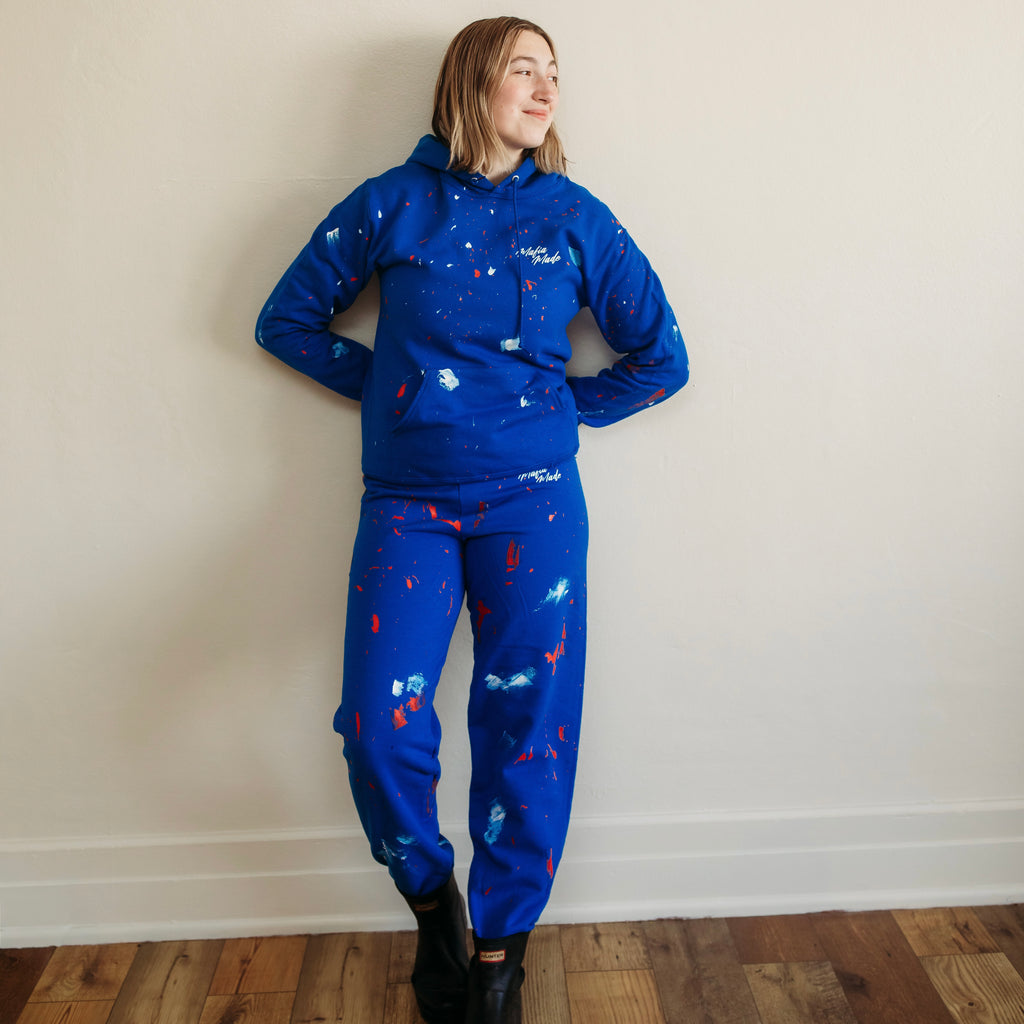 Blue Mafia made Sweatsuit (sold separately)