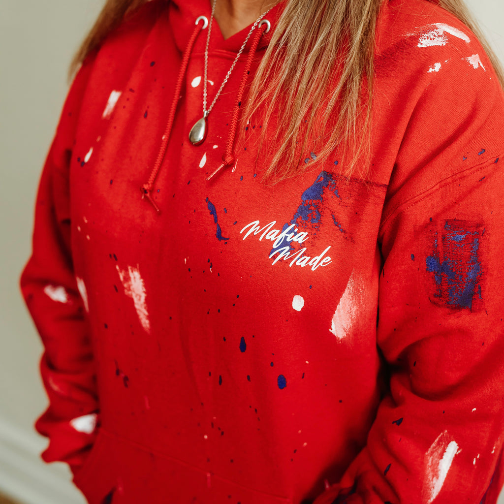 Red Mafia made Sweatsuit (sold separately)