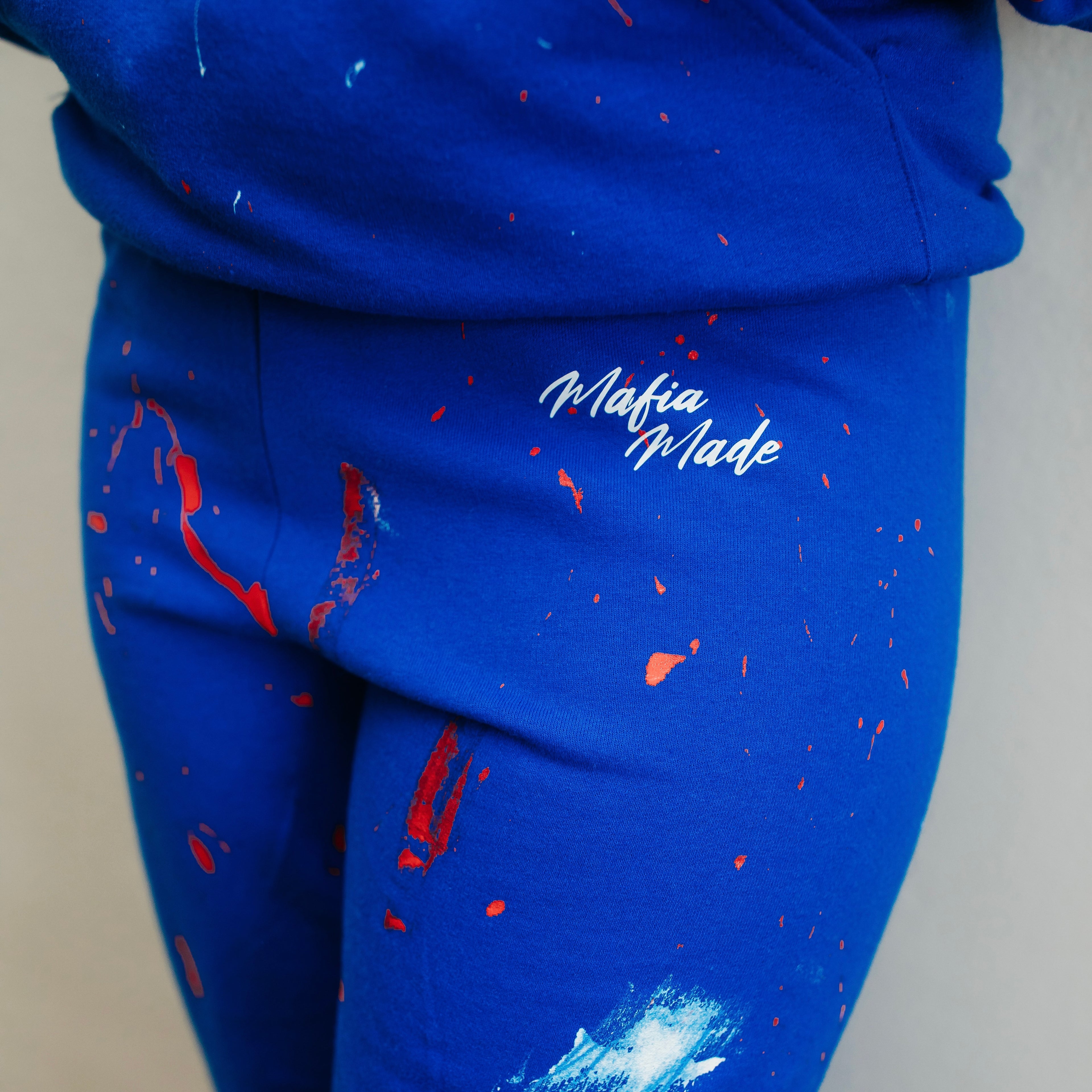 Blue Mafia made Sweatsuit (sold separately)