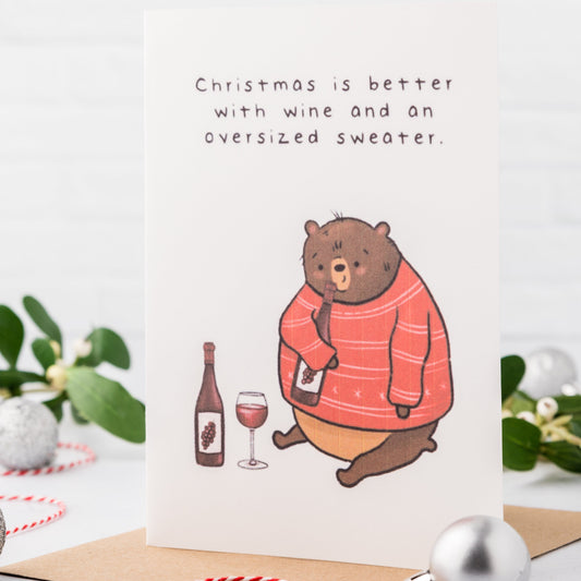 Better with wine Card