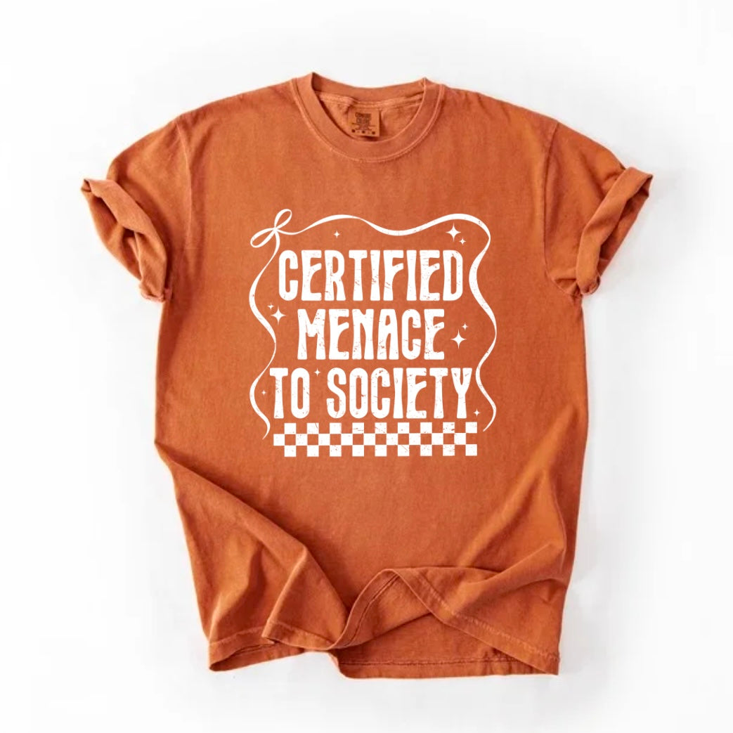 Certified menace T-shirt