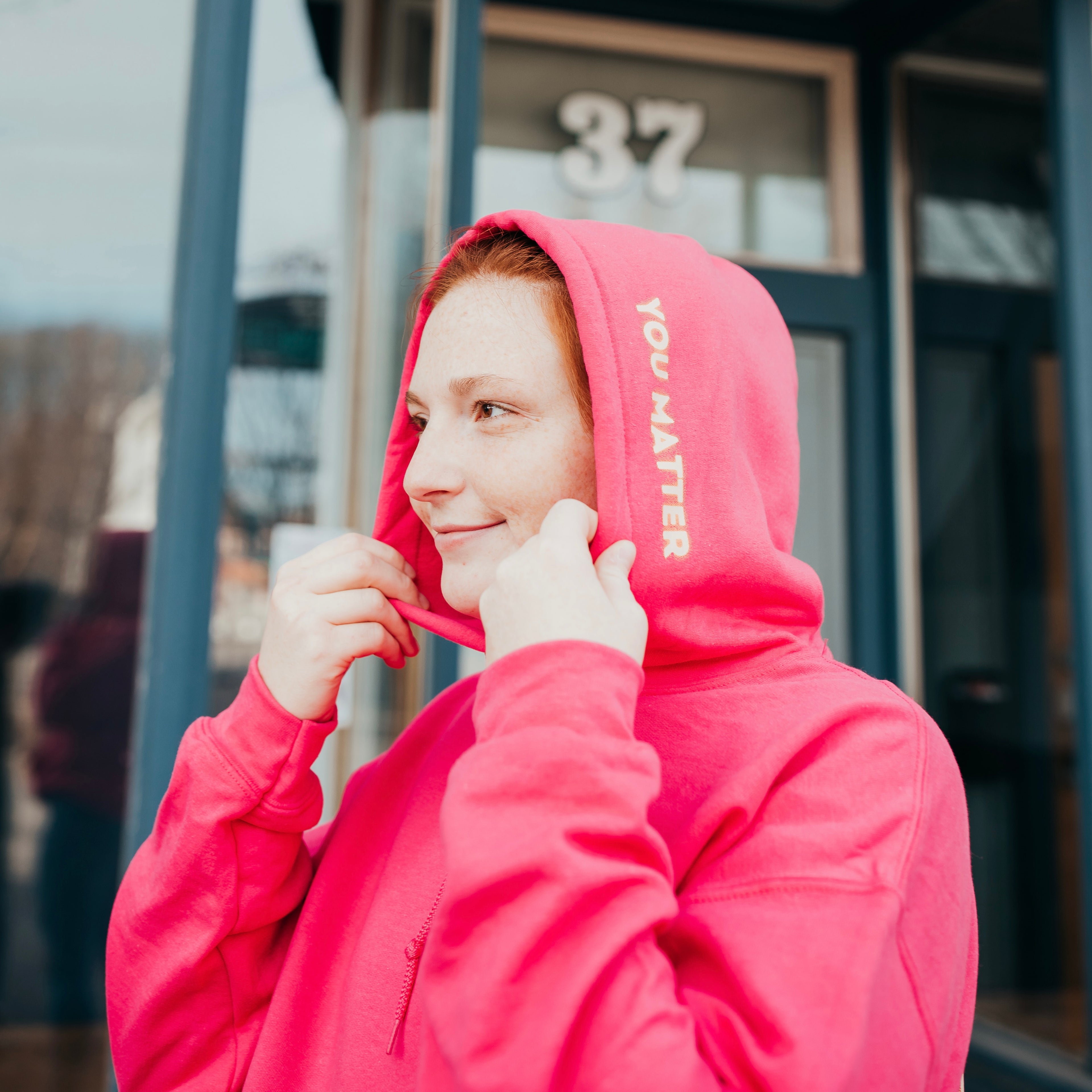 Spread love pink Hoodie